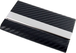 BCD17 Black PU Business Card Case