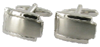 CL108 Cufflinks H.P.Chrome/Brushed Chrome