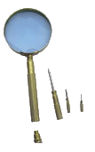 MAG23 Brass Magnifying Glass With Screwdrivers Built in Handle