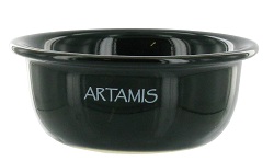 SHV124 - Black ceramic shaving bowl