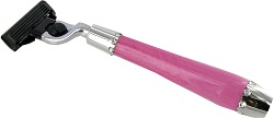 NEW SHV136P Pink Mach 3 razor with Swarovski elements 