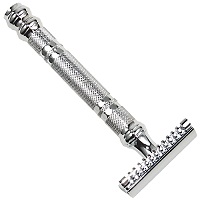 SHV24C - Three Piece Chrome Deep Barley Cut Parker Razor
