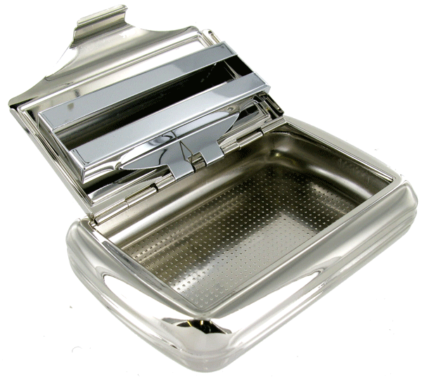 TTP08 - Tobacco Tin With Carbon Fibre effect lid and Paper Holder 