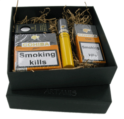 Cohiba Gift Set - 10 Cohiba Clubs, 10 Cohiba Minis, Cohiba Siglo II tubed and cigar cutter