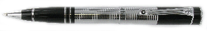 PEN11 Author Twist BP Pen Black/Silver Black Swarovski 