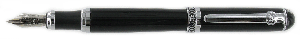 PEN17 Shakespeare Black Filigree Fountain Pen