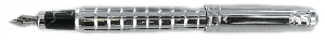 PEN21 Milan High Polish Chrome Fountain Pen 