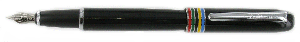 PEN23 Reo Black/Multicolour Fountain Pen 