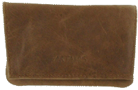 Calf Skin Mini Button Pouch with Paper Holder - PO29CBR 