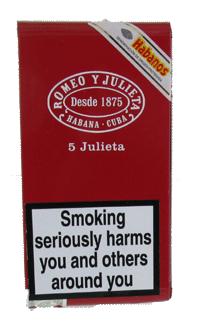 Romeo Y Julieta Julietas 5's in Tin